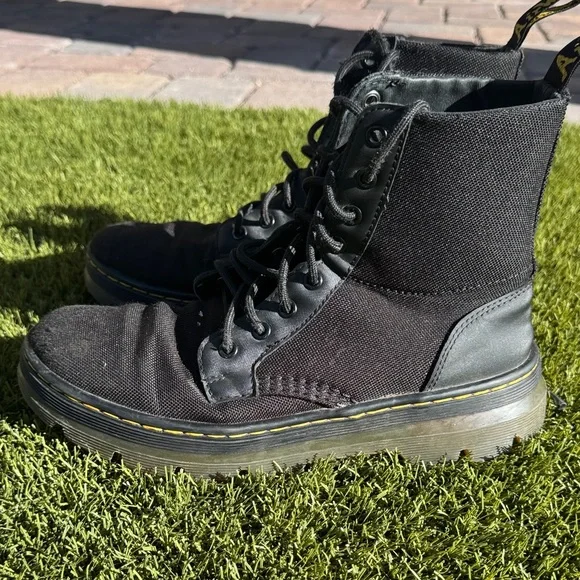 Dr. Martens Black Canvas Boots - Picture 6 of 15